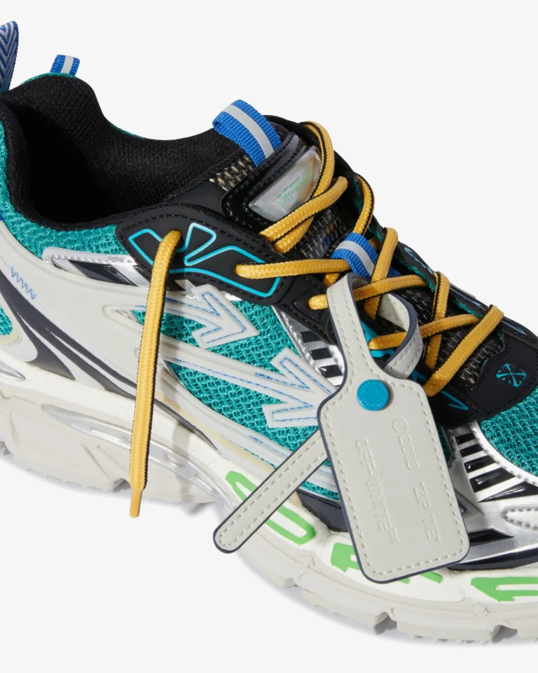 Off-White Virgil Abloh Sneaker 'Be Right Back - Silver/Green' Sneakers