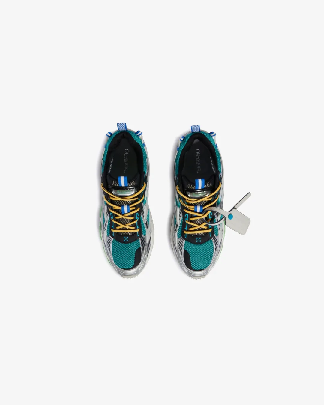 Off-White Virgil Abloh Sneaker 'Be Right Back - Silver/Green' Sneakers