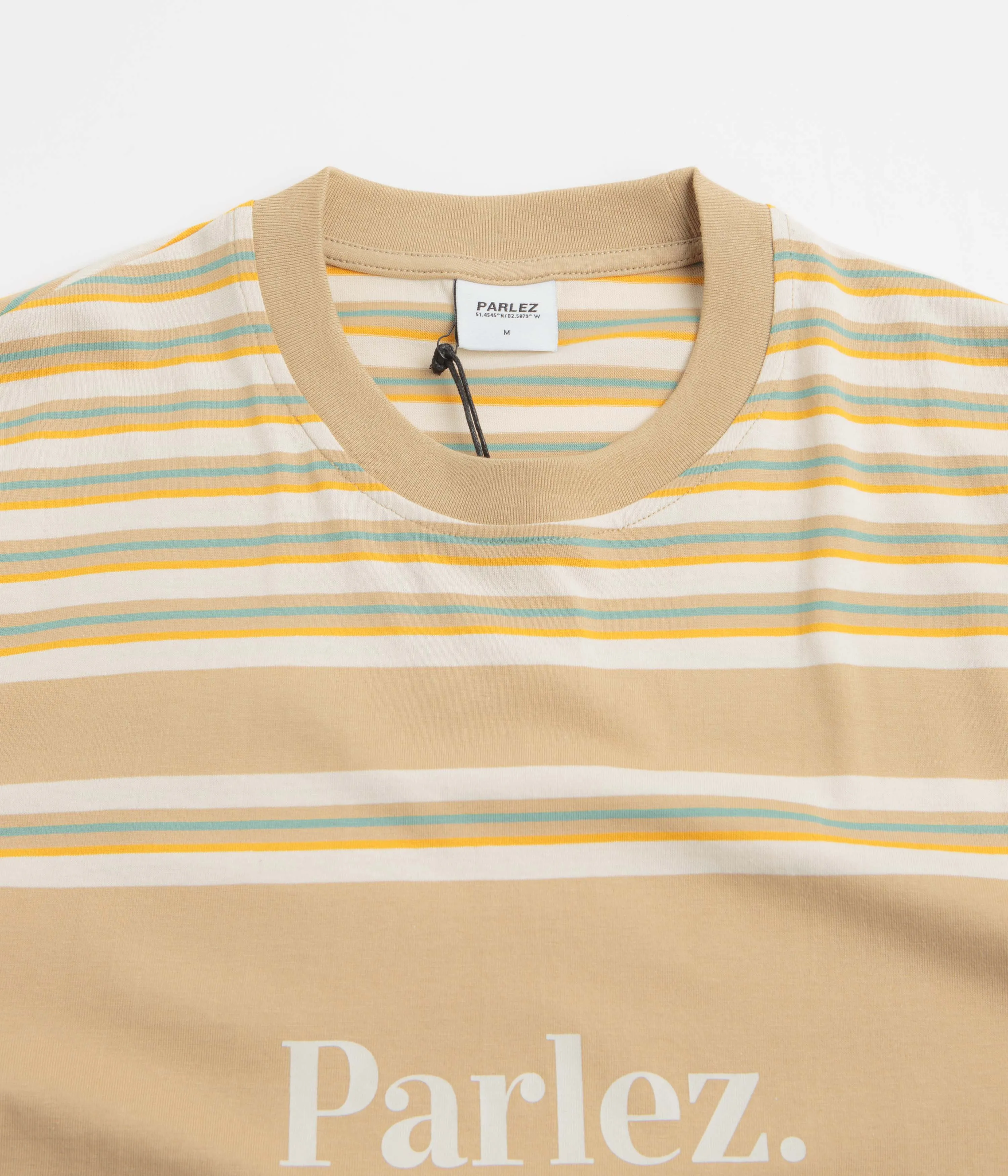 Parlez Solar YD Stripe T-Shirt - Greige