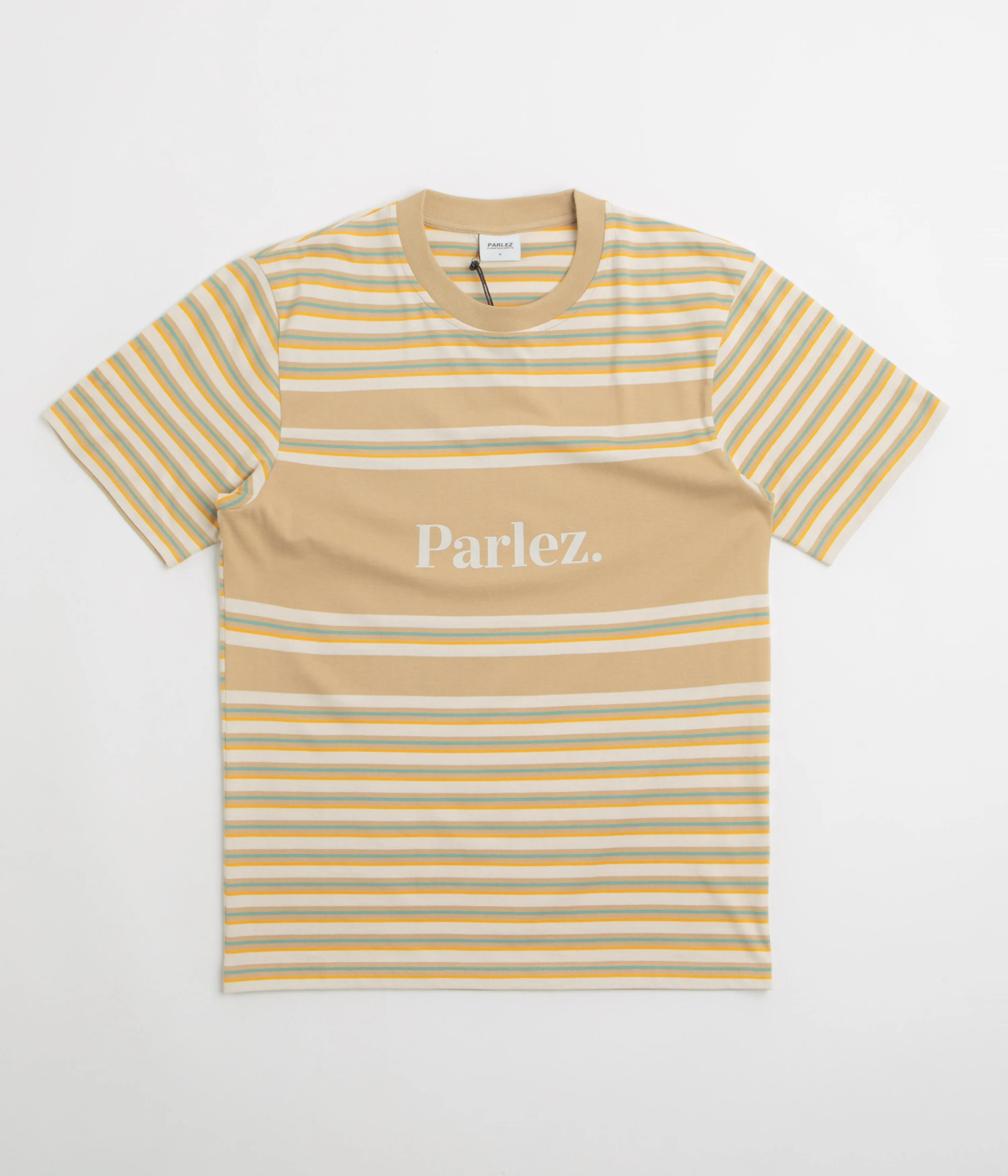 Parlez Solar YD Stripe T-Shirt - Greige