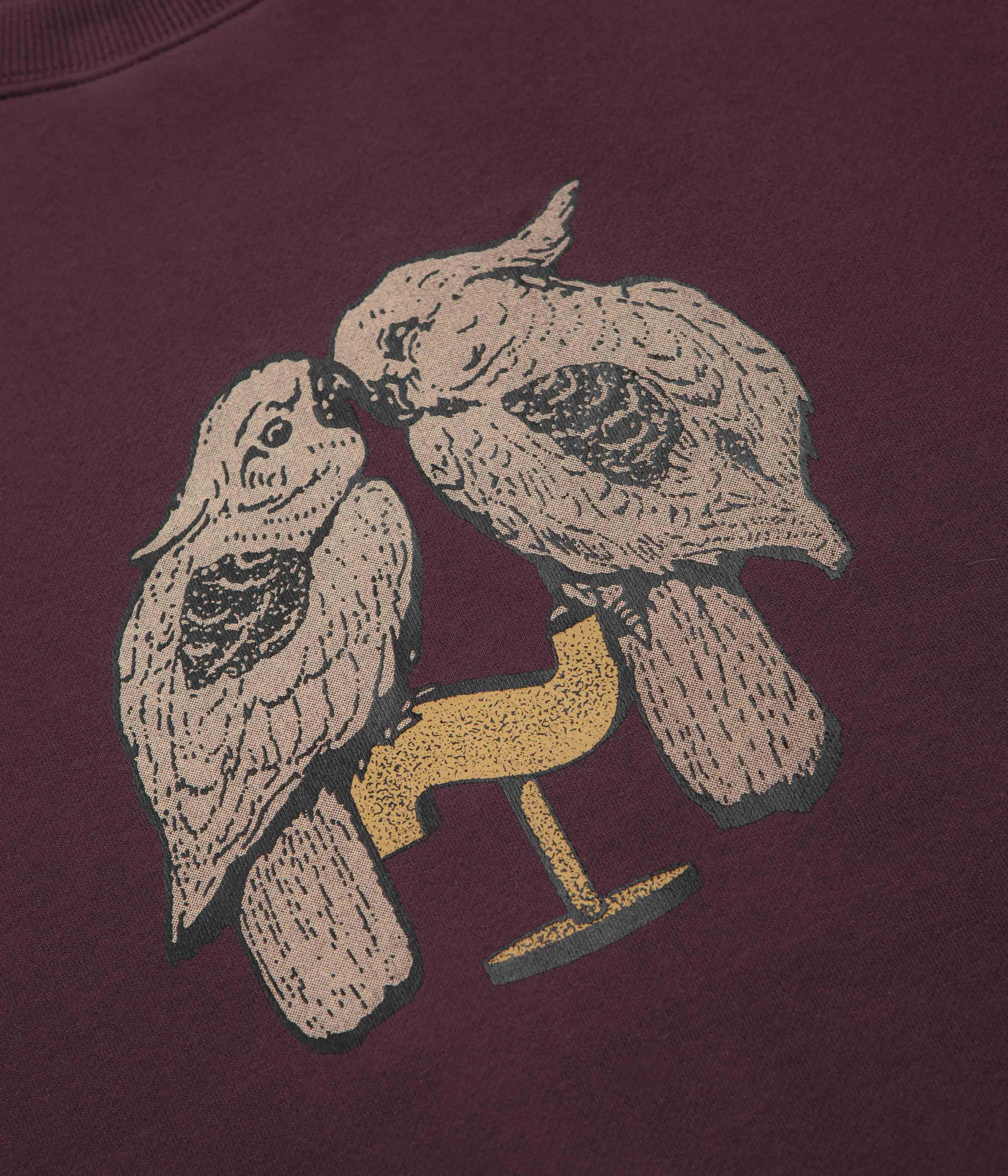 Pass Port Nesting Crewneck Sweatshirt - Berry