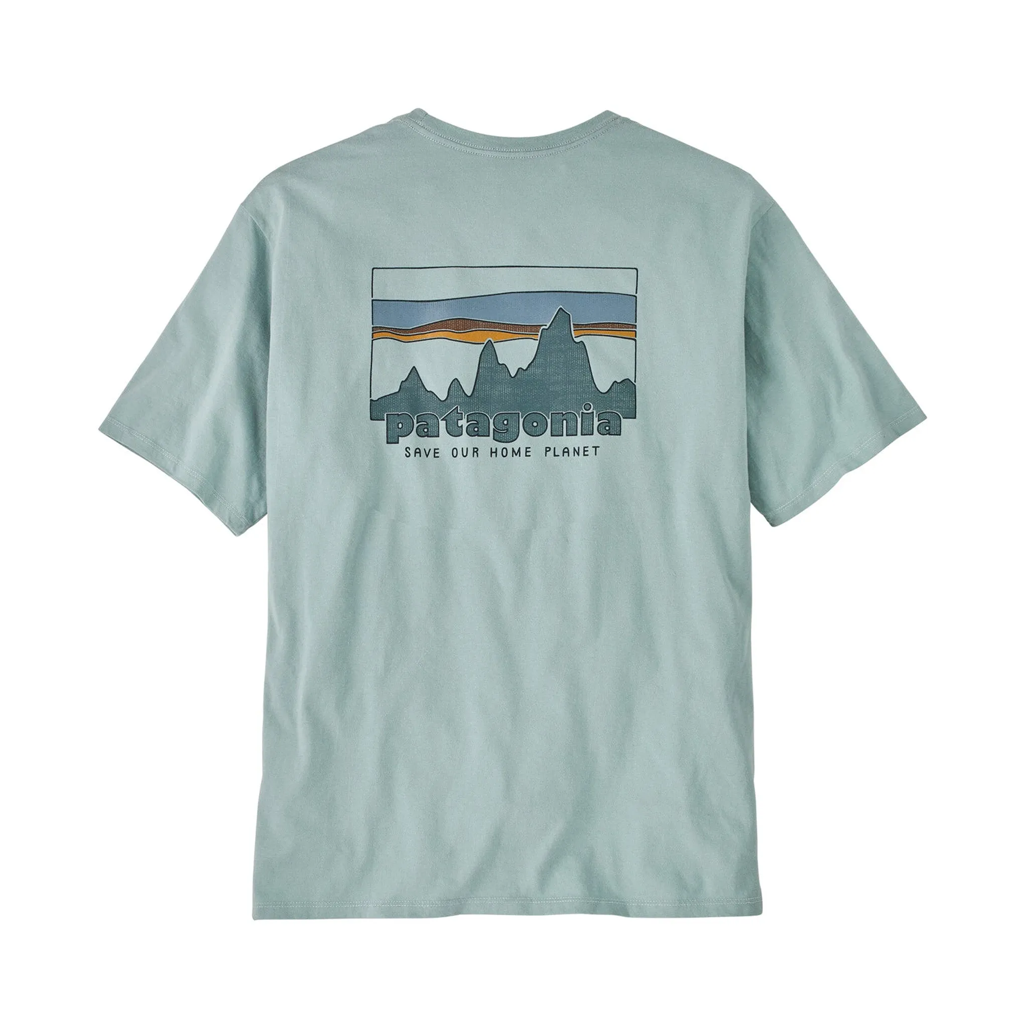 Patagonia '73 Skyline Organic T-Shirt Thermal Blue