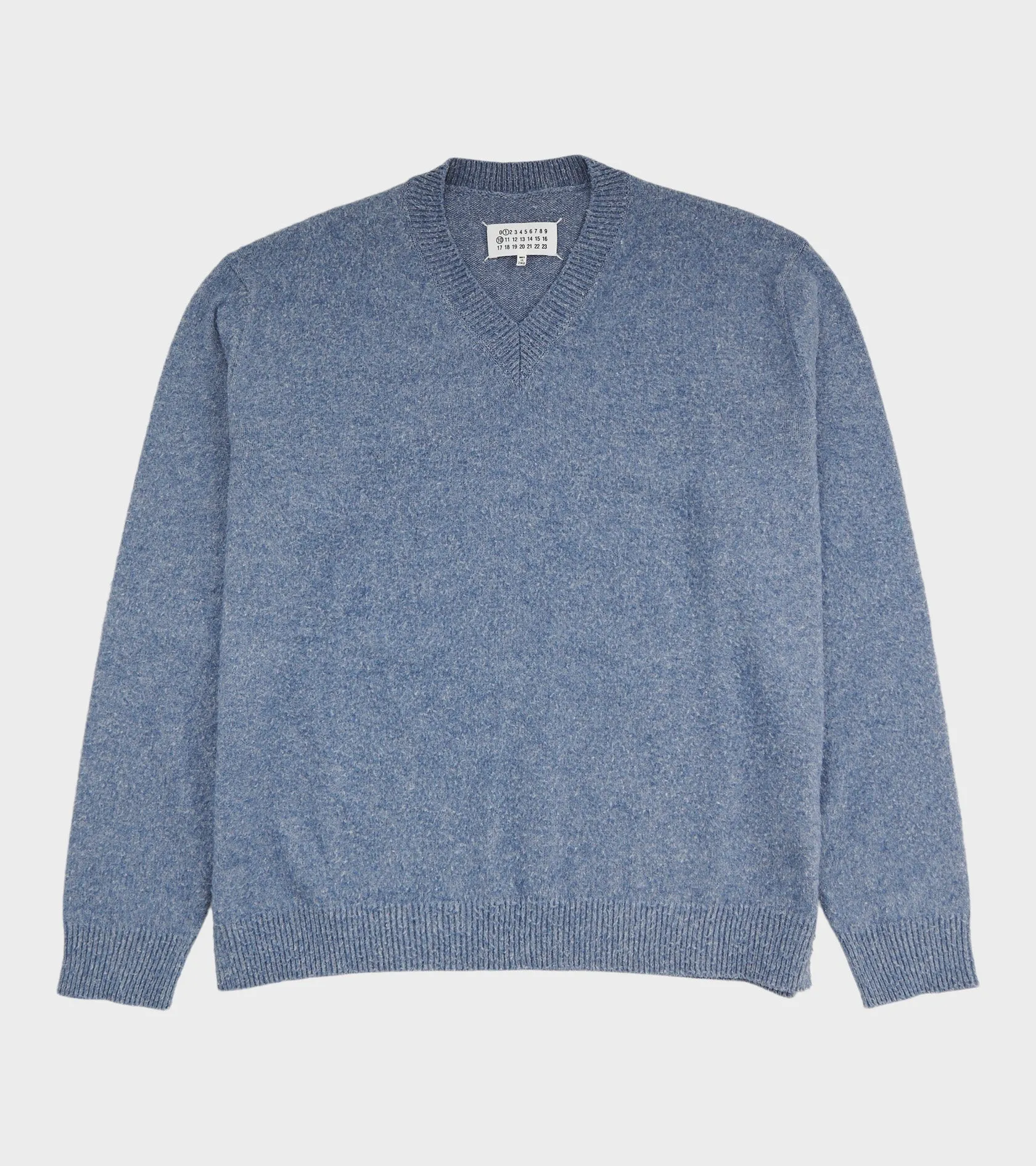 Pile Knit Sweater Blue