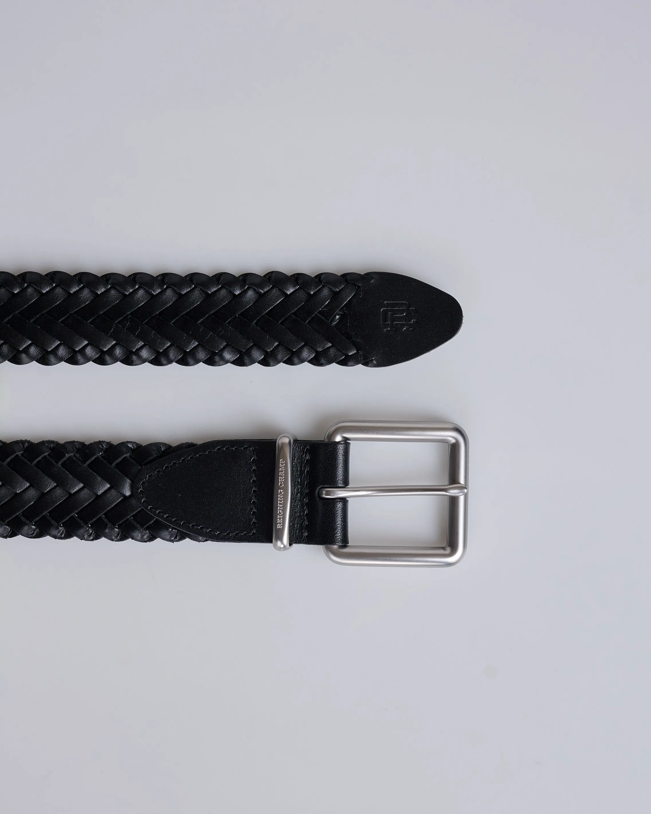 Reigning Champ Braided Leather Black Black