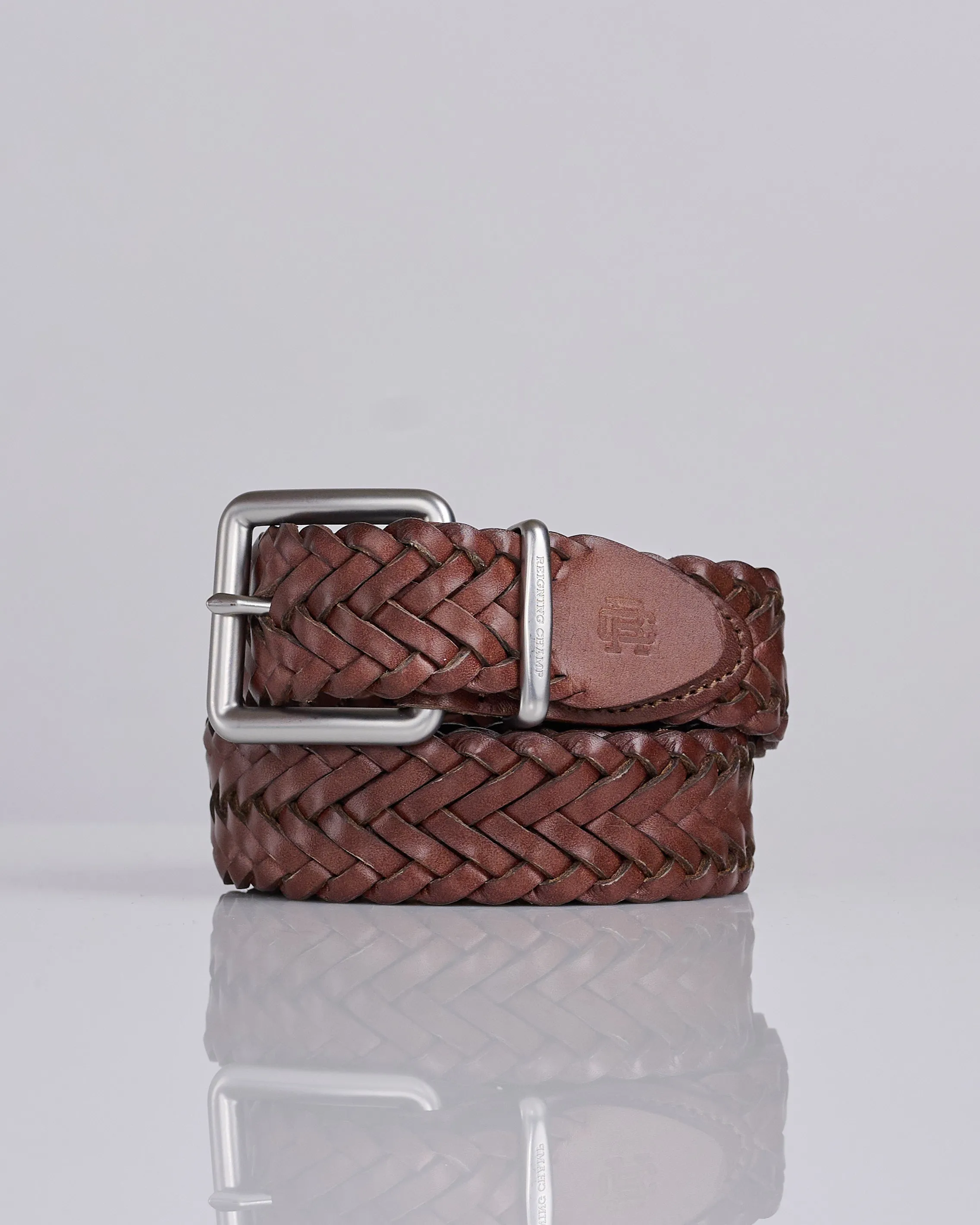 Reigning Champ Braided Leather Black Brown