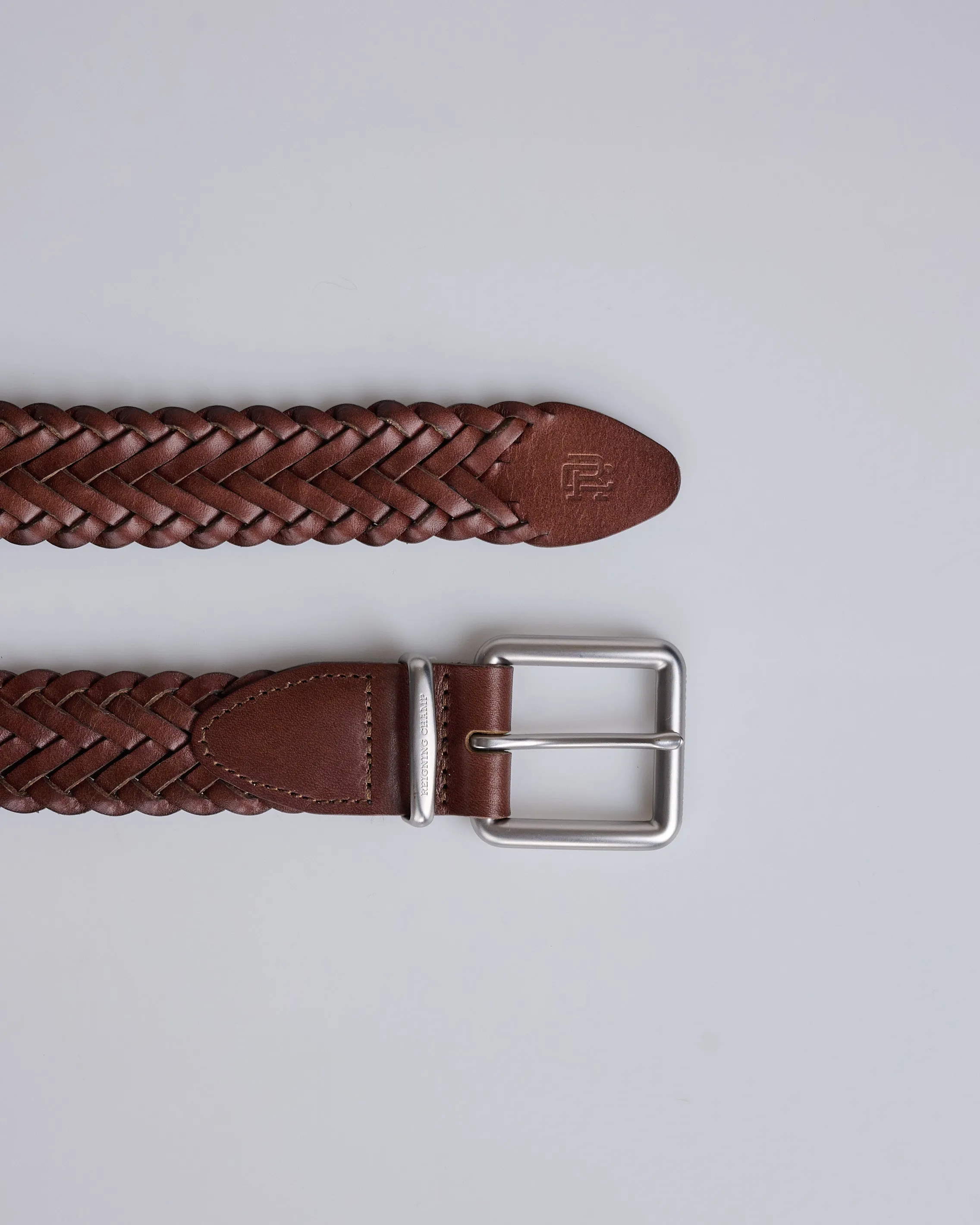 Reigning Champ Braided Leather Black Brown