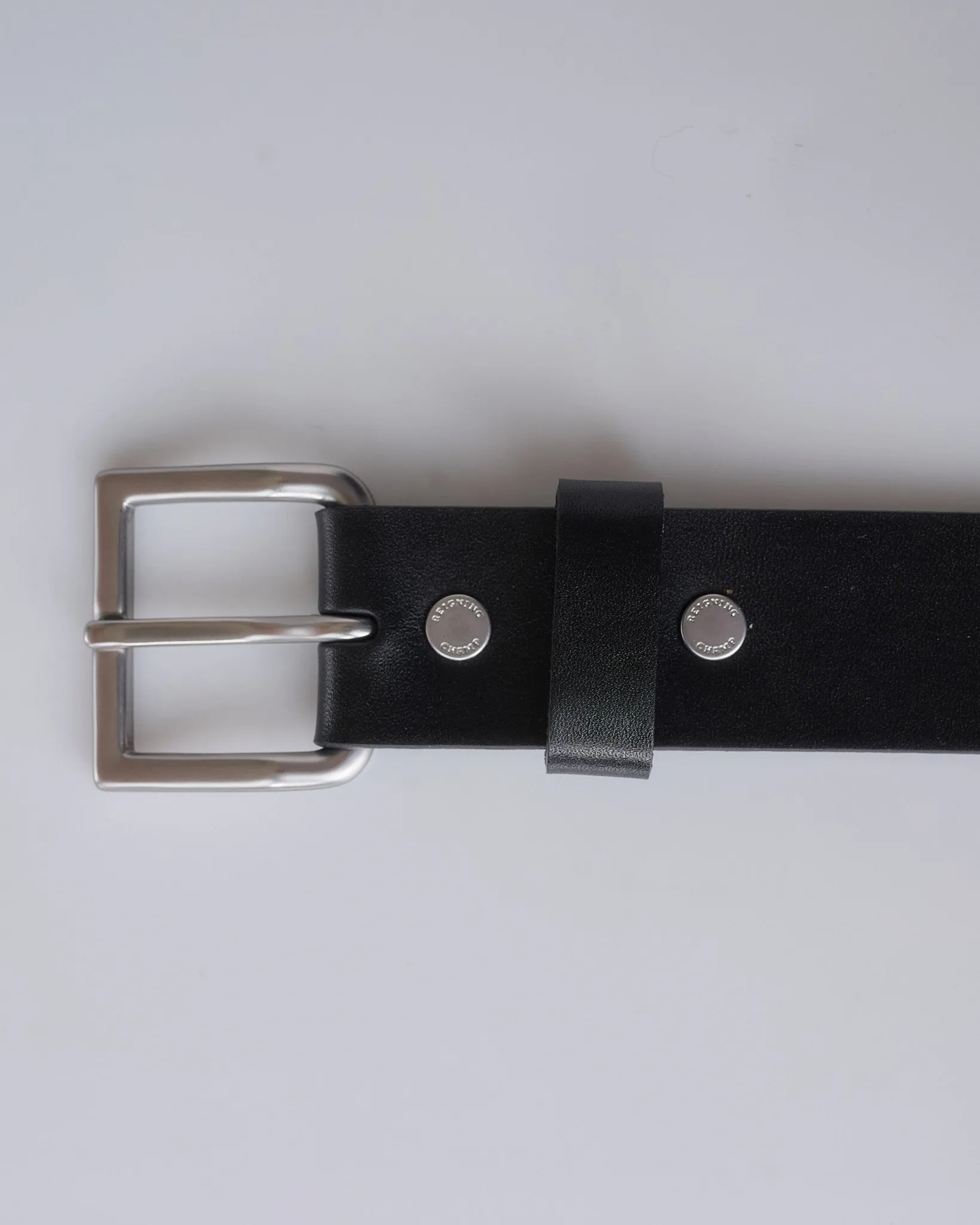 Reigning Champ Leather Belt Black