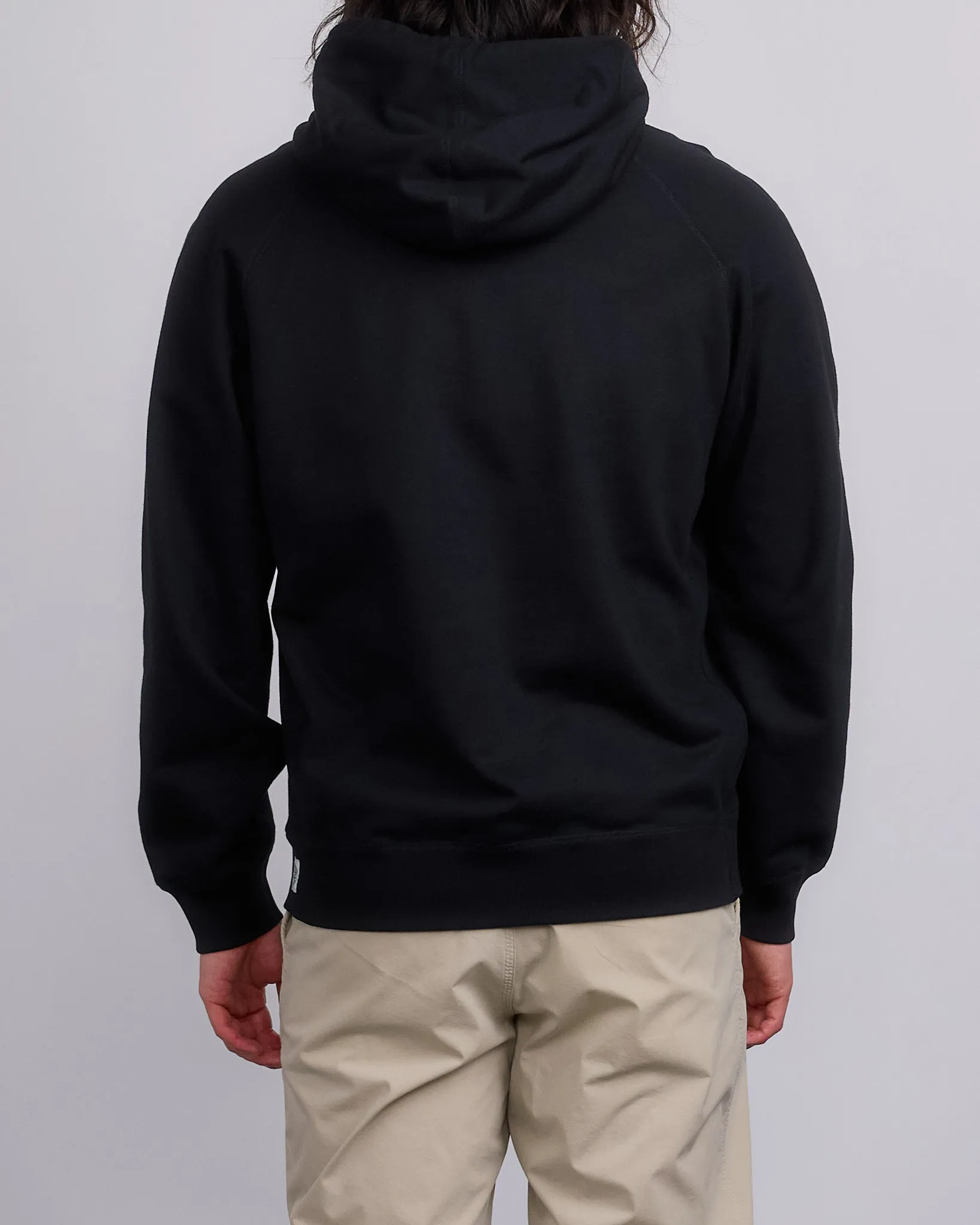 Reigning Champ Midweight Terry Arch Hoodie Black White