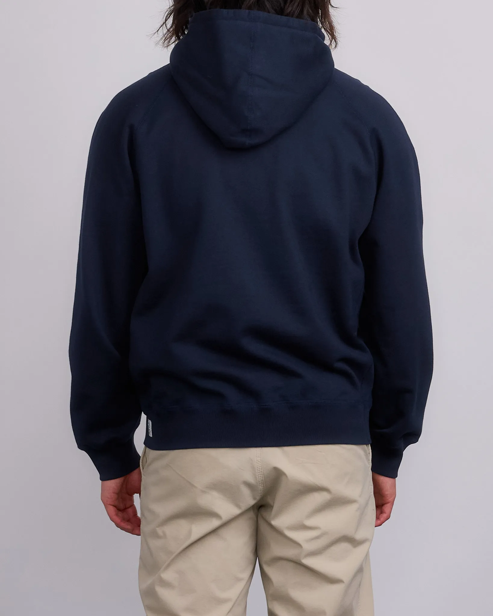 Reigning Champ Midweight Terry Arch Hoodie Navy/White