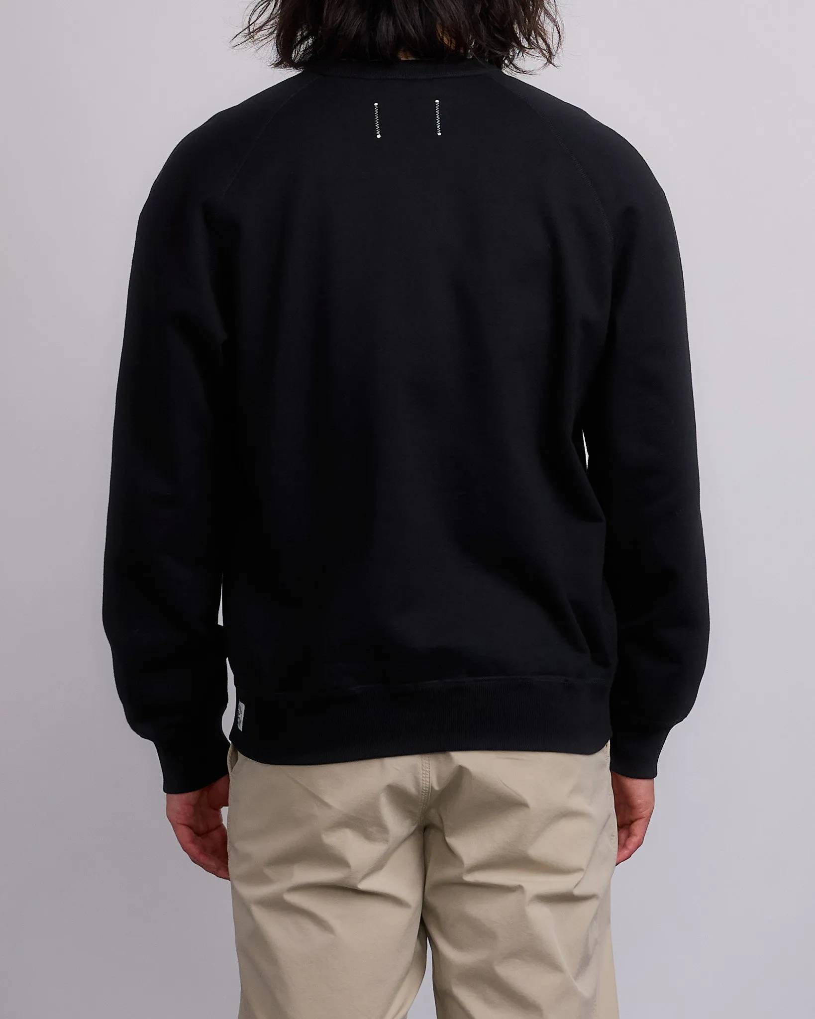 Reigning Champ Midweight Terry Lock-Up Crewneck Black