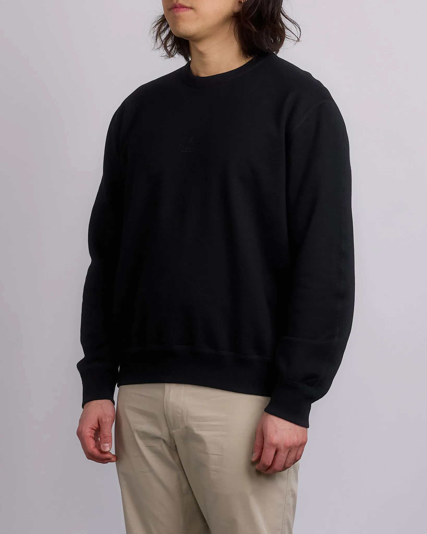 Reigning Champ Midweight Terry Lock-Up Crewneck Black