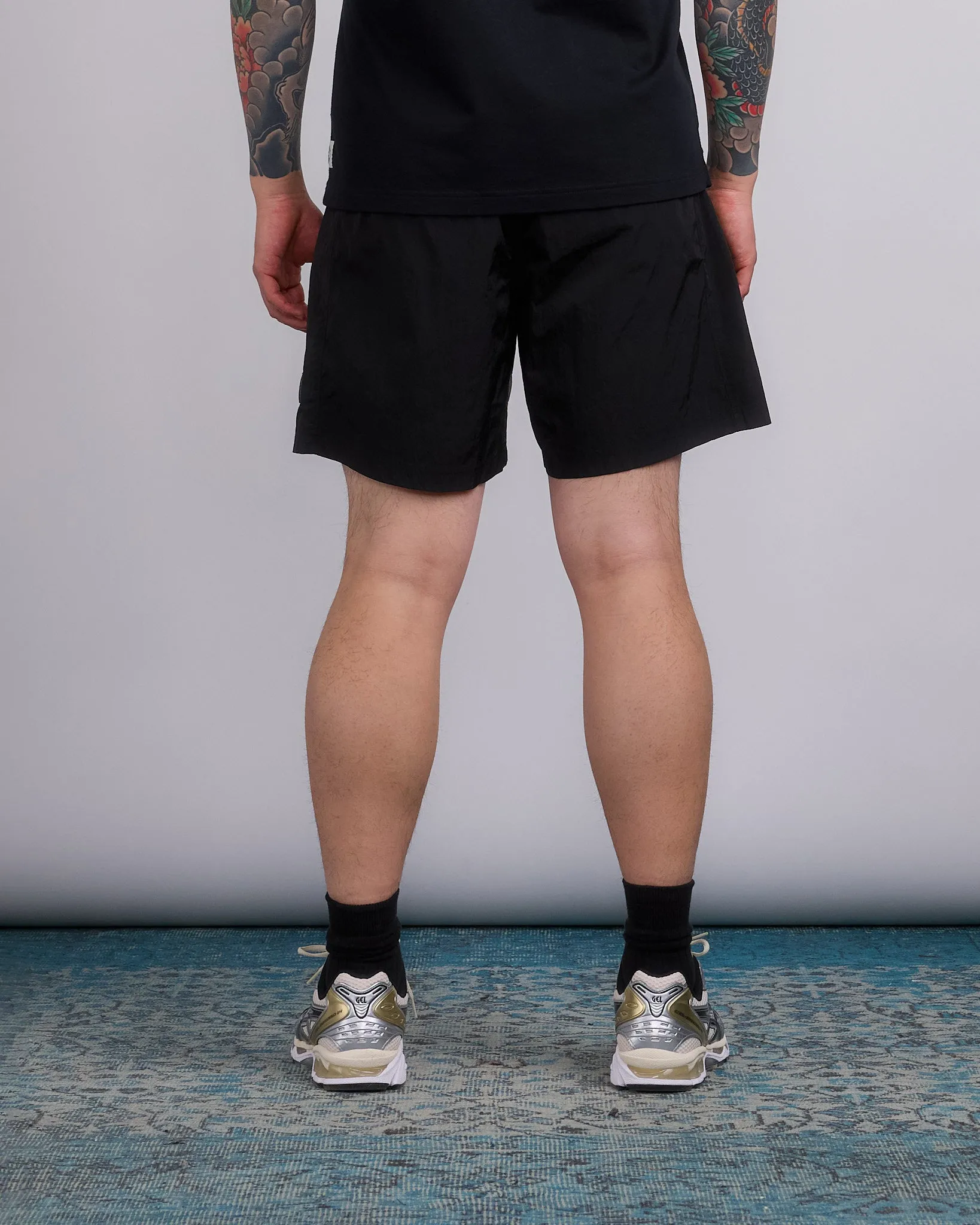 Reigning Champ Textured Nylon Radar Short Black