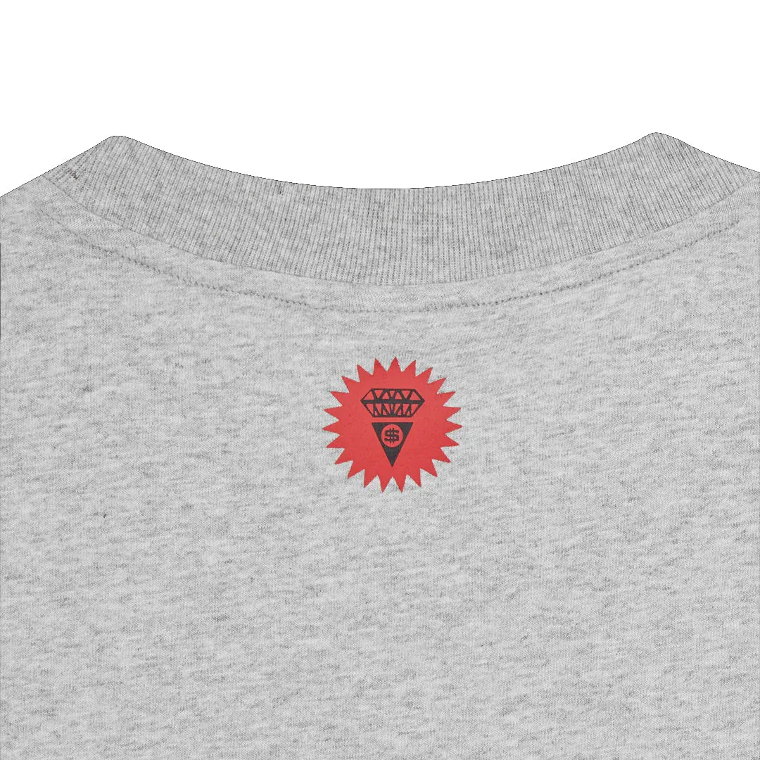 RUNNING DOG SHORT SLEEVE TEE HEATHER GREY