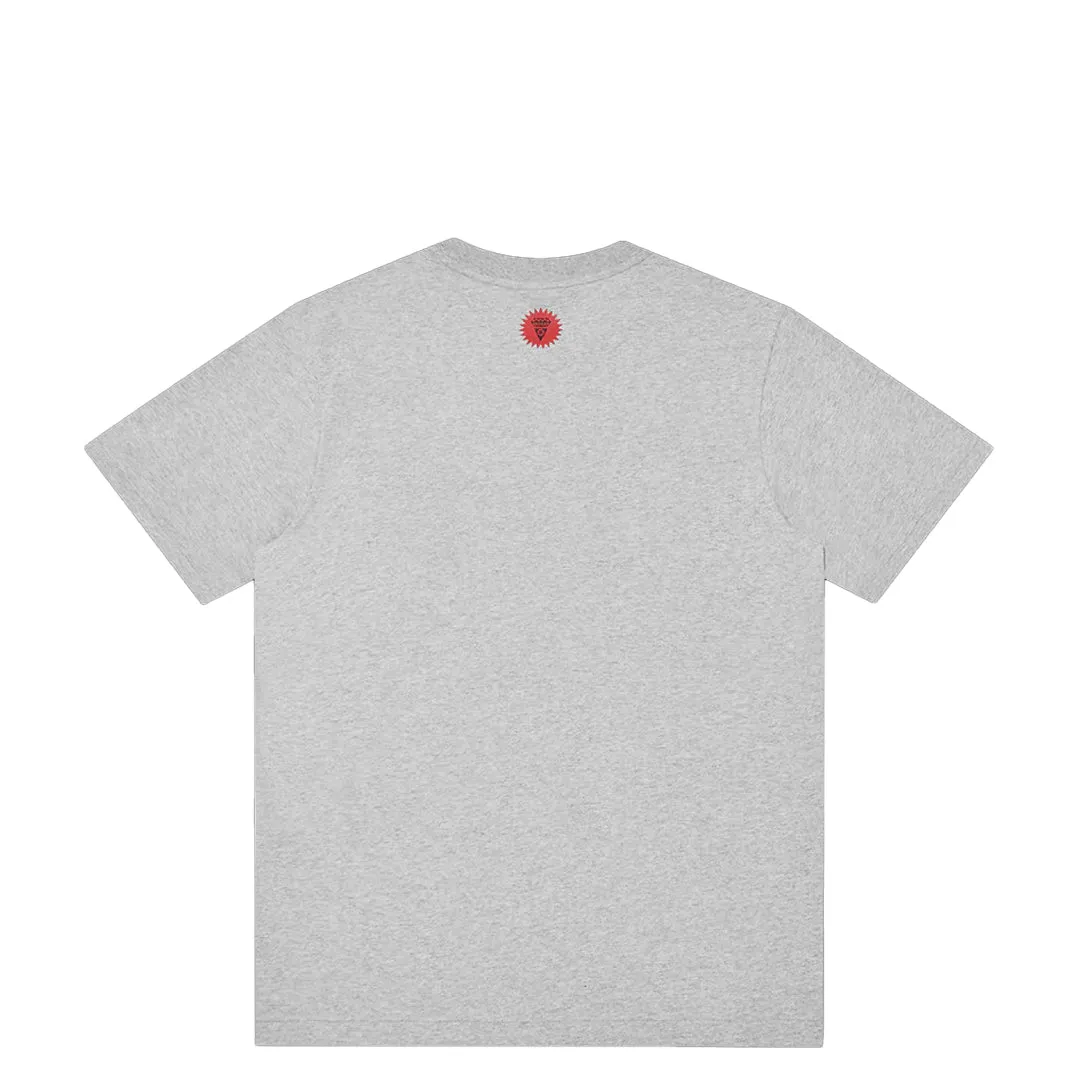 RUNNING DOG SHORT SLEEVE TEE HEATHER GREY