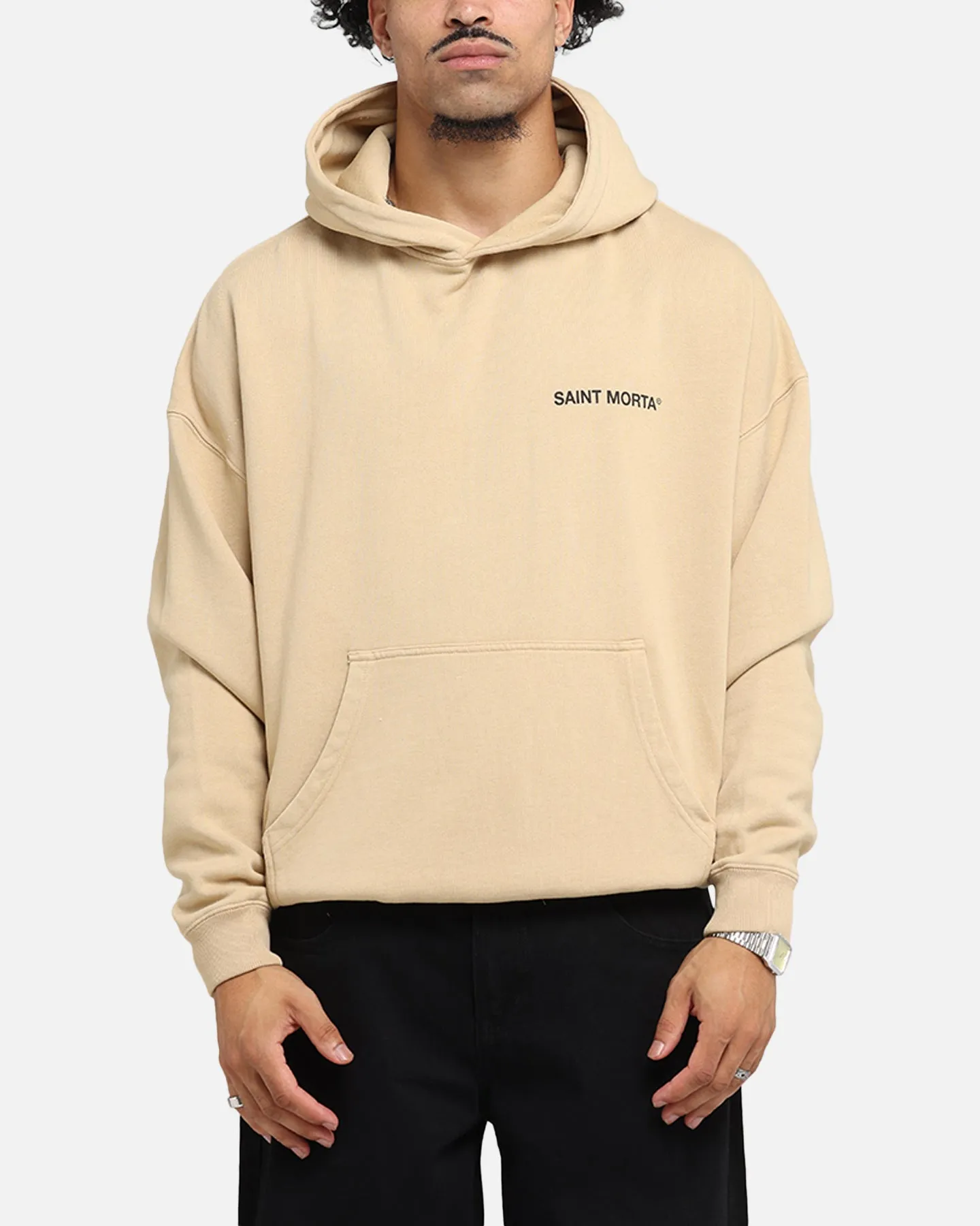 Saint Morta Awakening Boxy Hoodie Stone