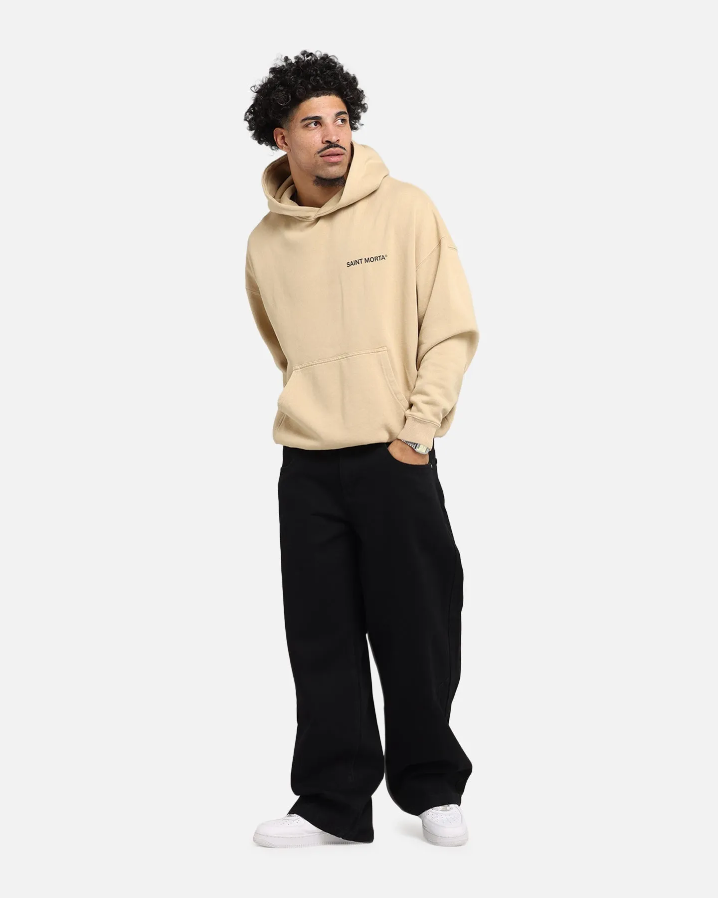 Saint Morta Awakening Boxy Hoodie Stone