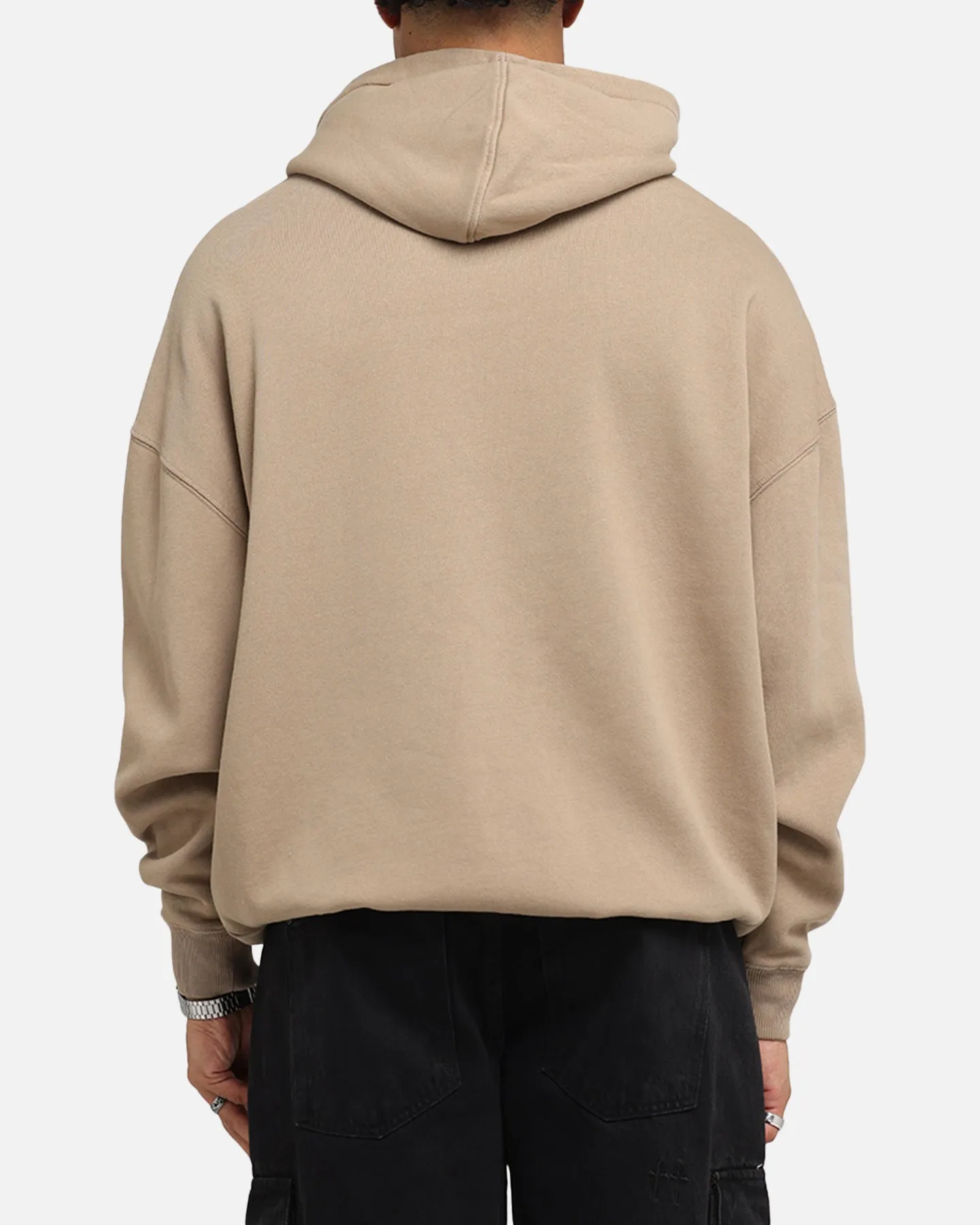 Saint Morta Black Doves Boxy Hoodie Tan