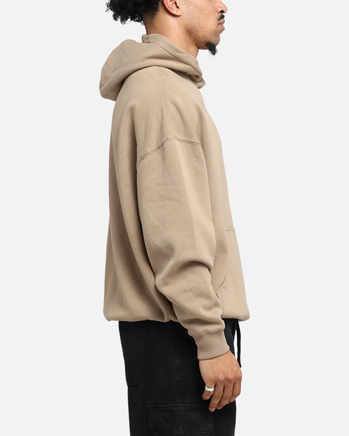 Saint Morta Black Doves Boxy Hoodie Tan