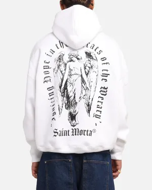 Saint Morta Weiry Hearts Boxy Hoodie White