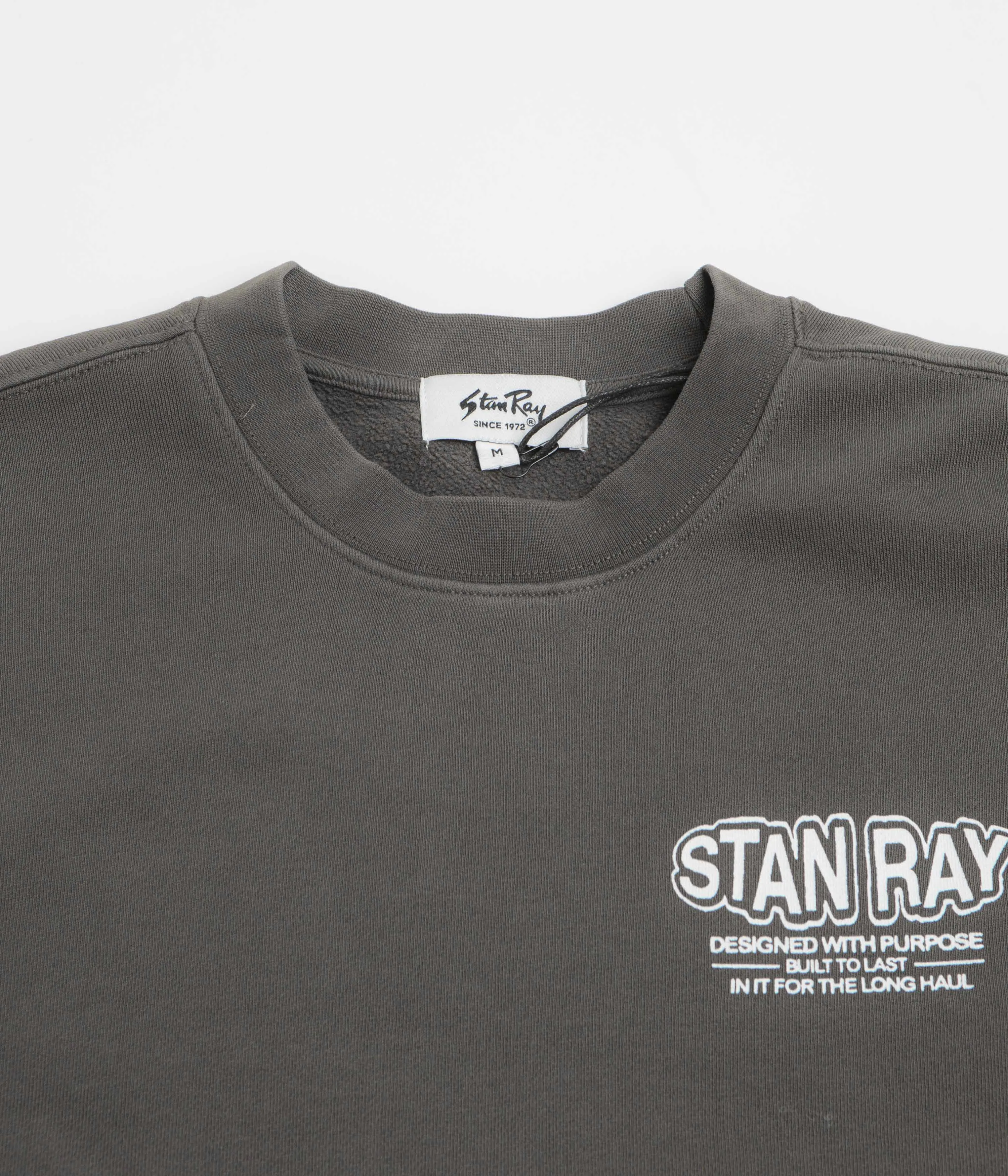 Stan Ray Long Haul Crewneck Sweatshirt - Washed Black