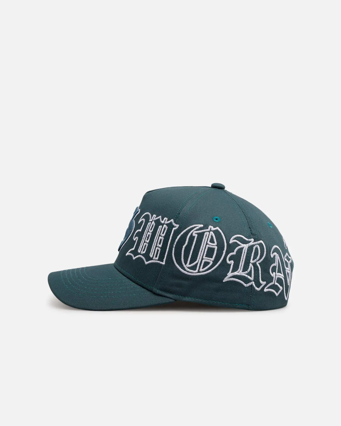Sworn To Us Outlined Poetry Snapback Dark Teal