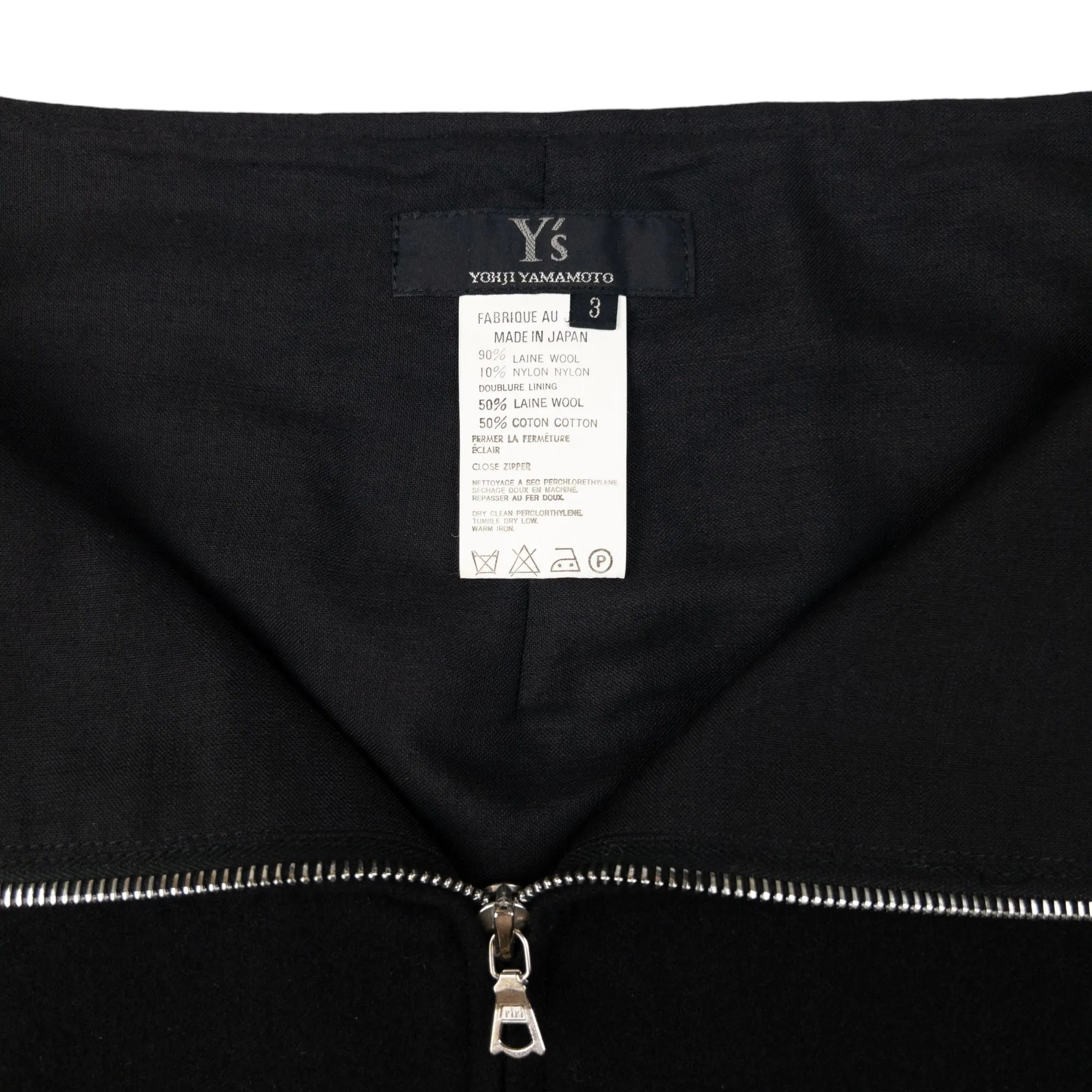 Vintage Yohji Yamamoto Wool Maxi Skirt Womens Size W28