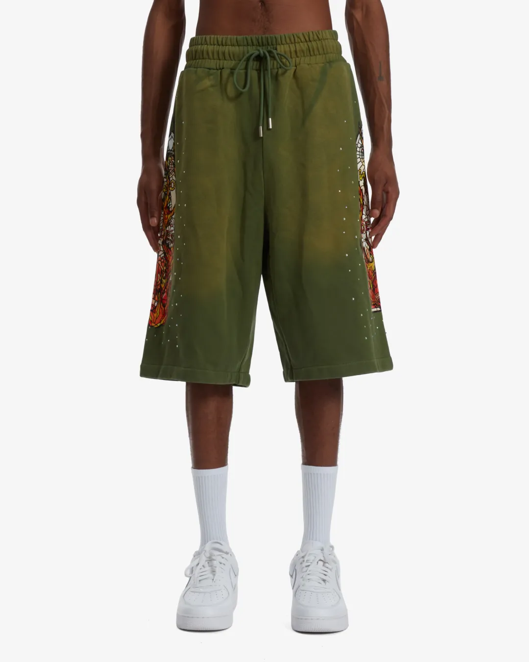 Who Decides War Sweat Shorts Green